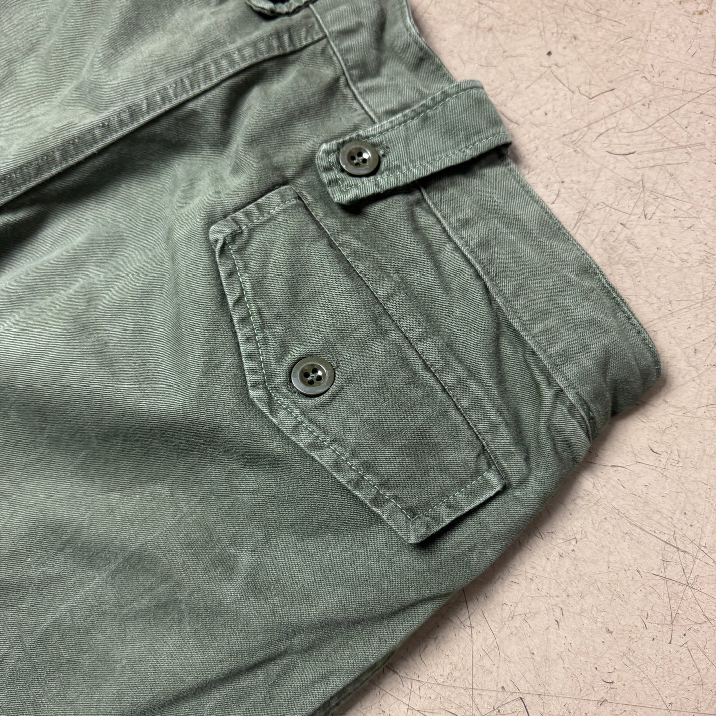 (L) 1980s Front Pocket Army Cargo Pants