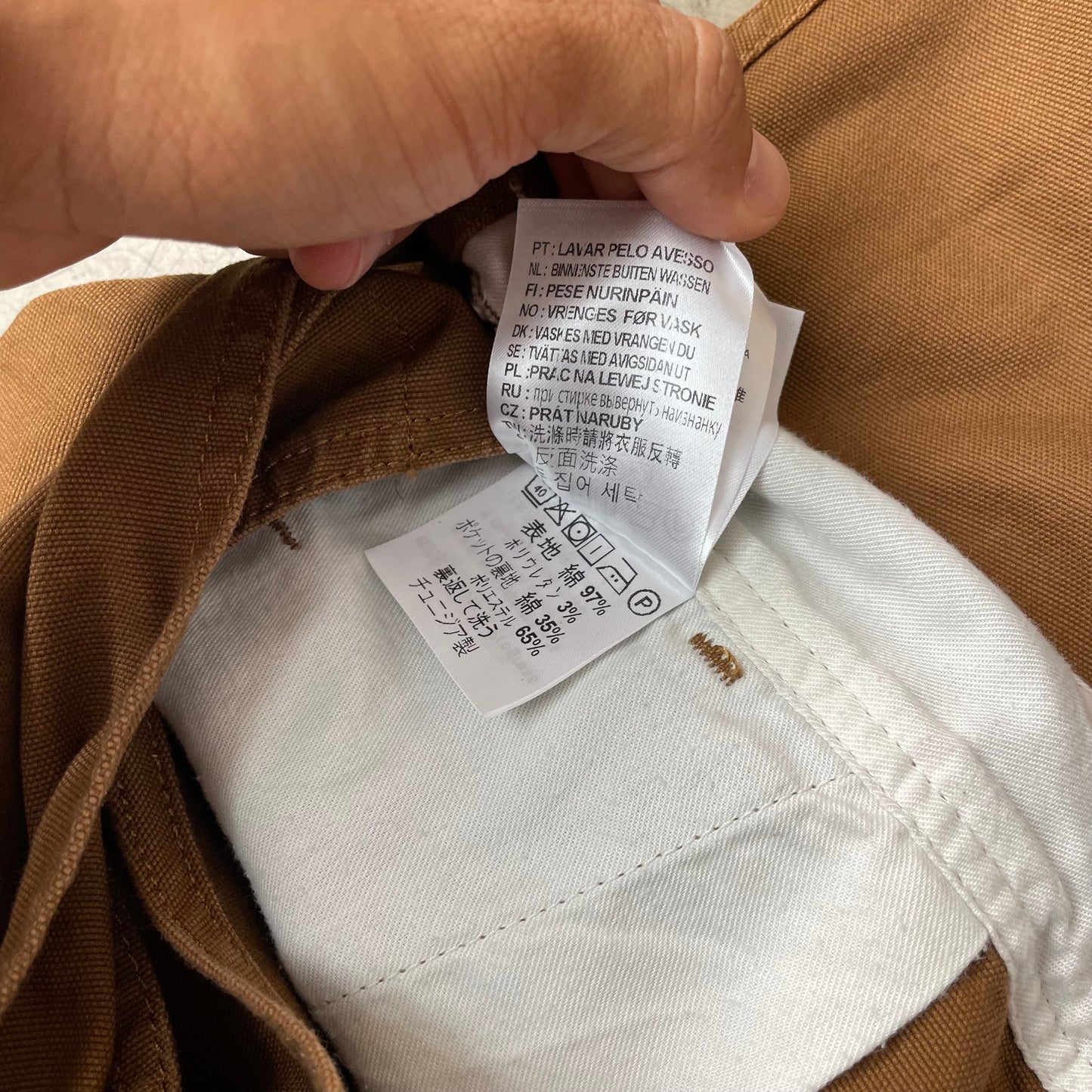 (M) Carhartt Work in Progress WIP Overall Dungaree braun