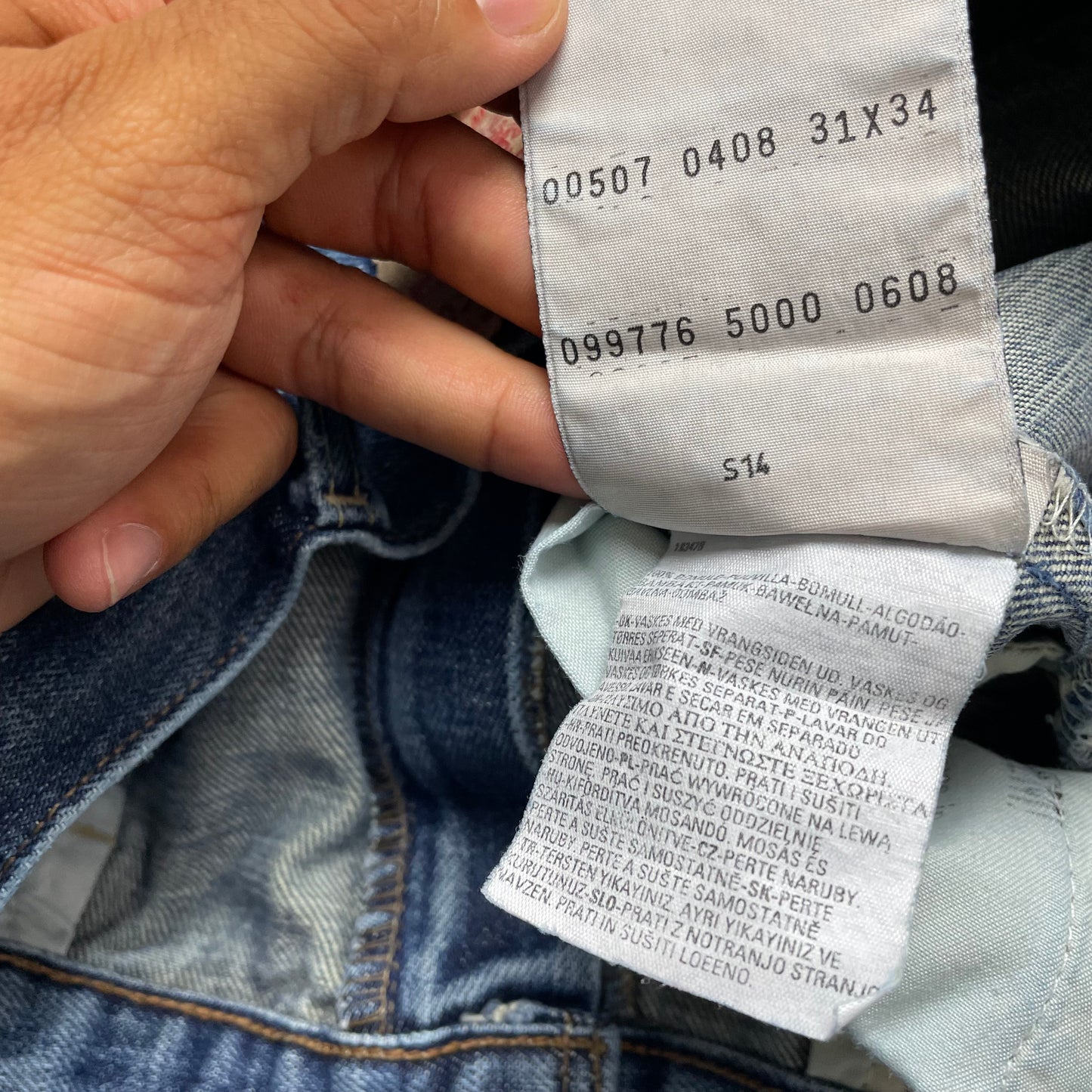 (M) Levi’s 507 Jeanshose faded blau W31L34