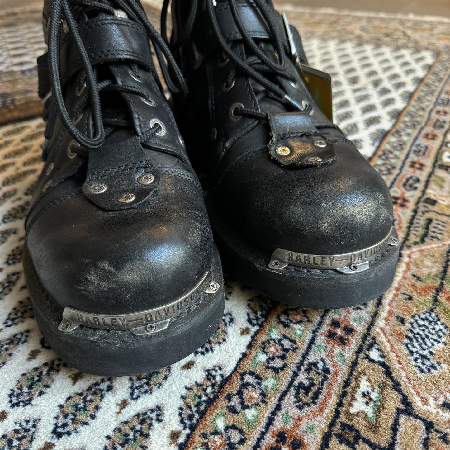 (44,5) RARE HARLEY DAVIDSON LEATHER BOOTS