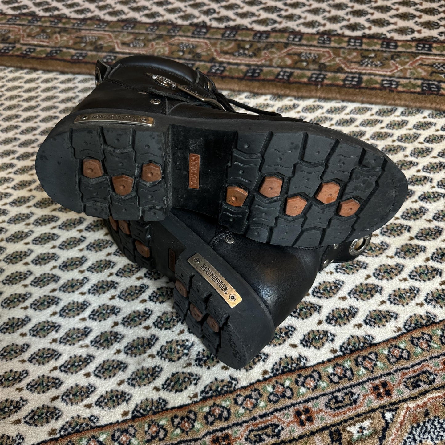 (44,5) RARE HARLEY DAVIDSON LEATHER BOOTS