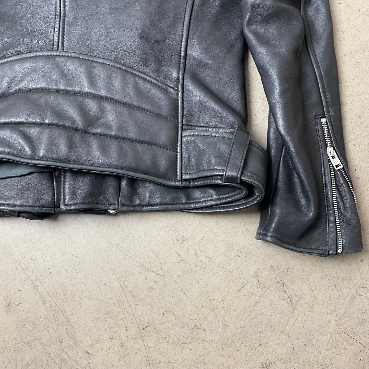 (M) J.Lindeberg Biker Lederjacke schwarz