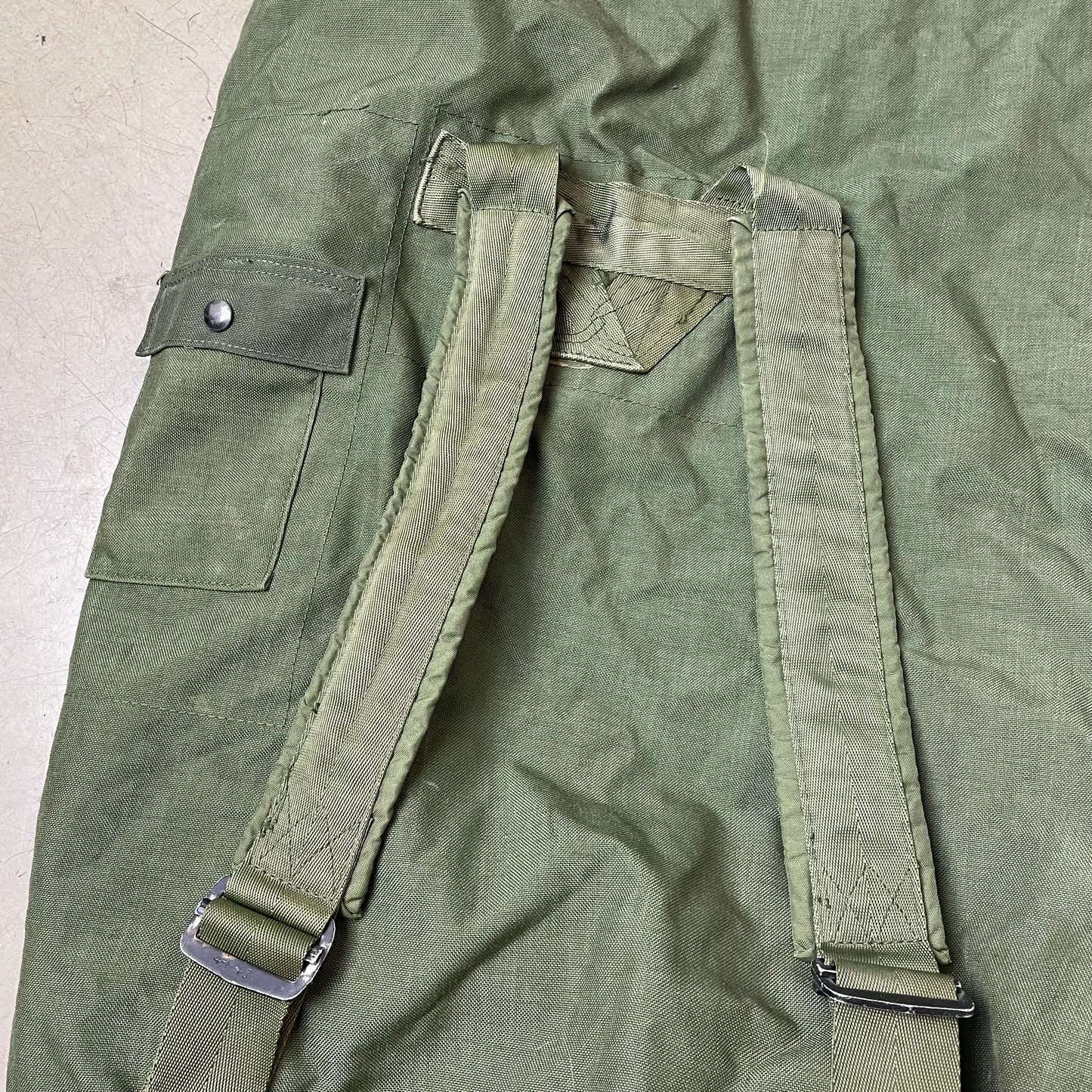 Vintage US Army Seesack Transport Military Bag olivgrün