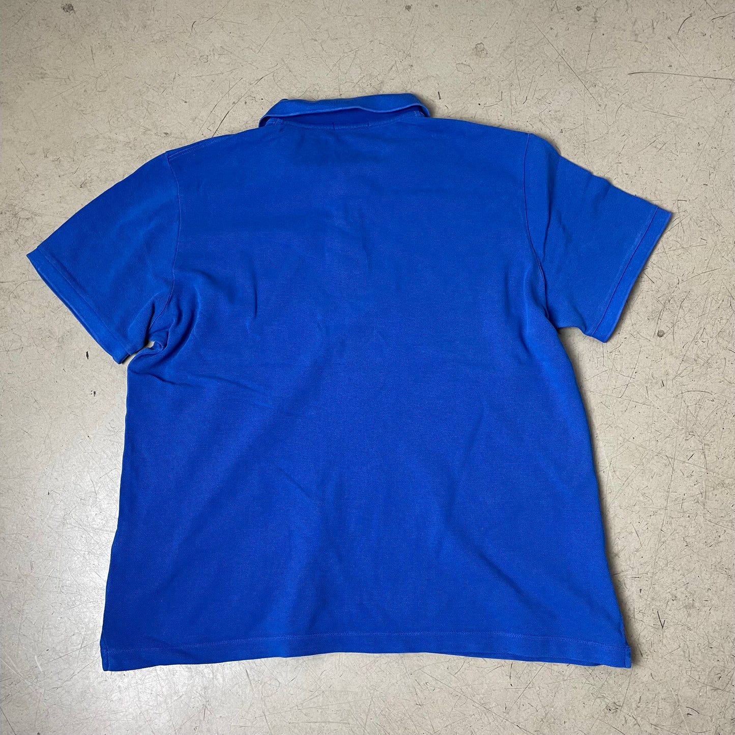(XL) Burberry Polo Tshirt blau Logo Stick