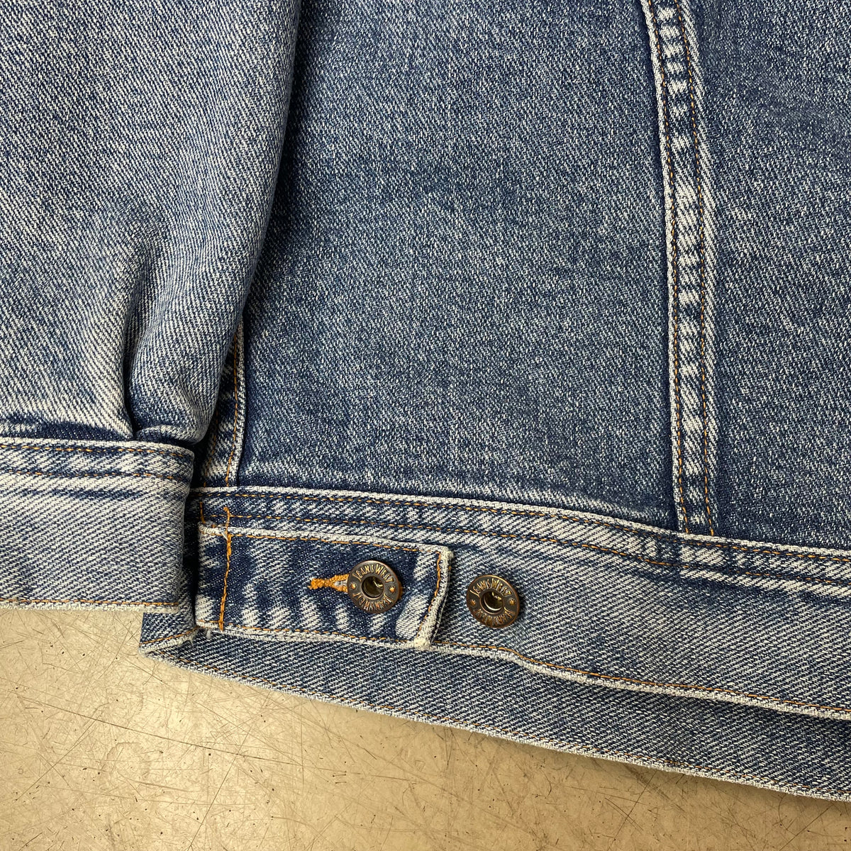 (XL) Vintage Jeanswest Jeansjacke gefüttert Denim hellblau