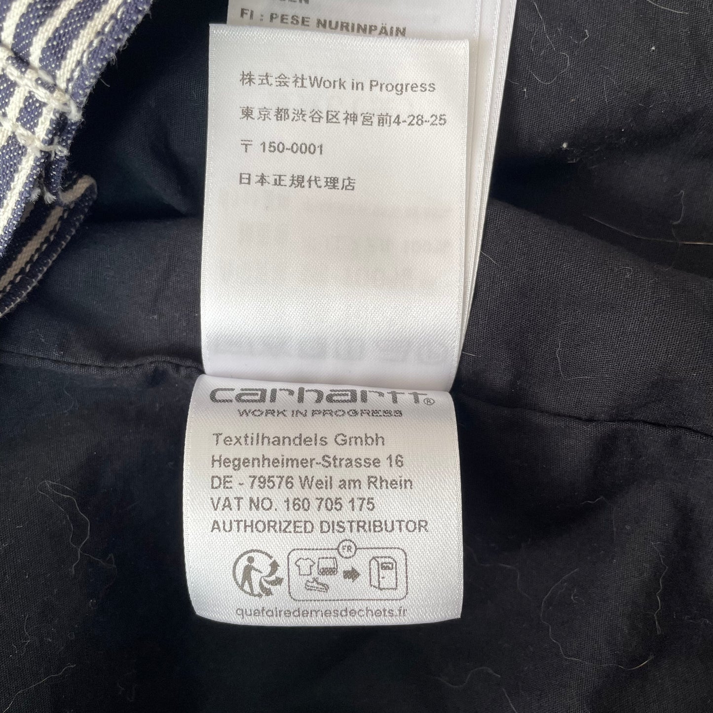 (L-XL) Carhartt Workwear Jacket Pin Striped