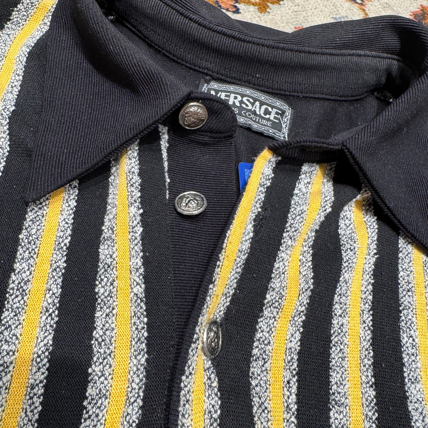 (L-XL) VERSACE LANGARM POLO