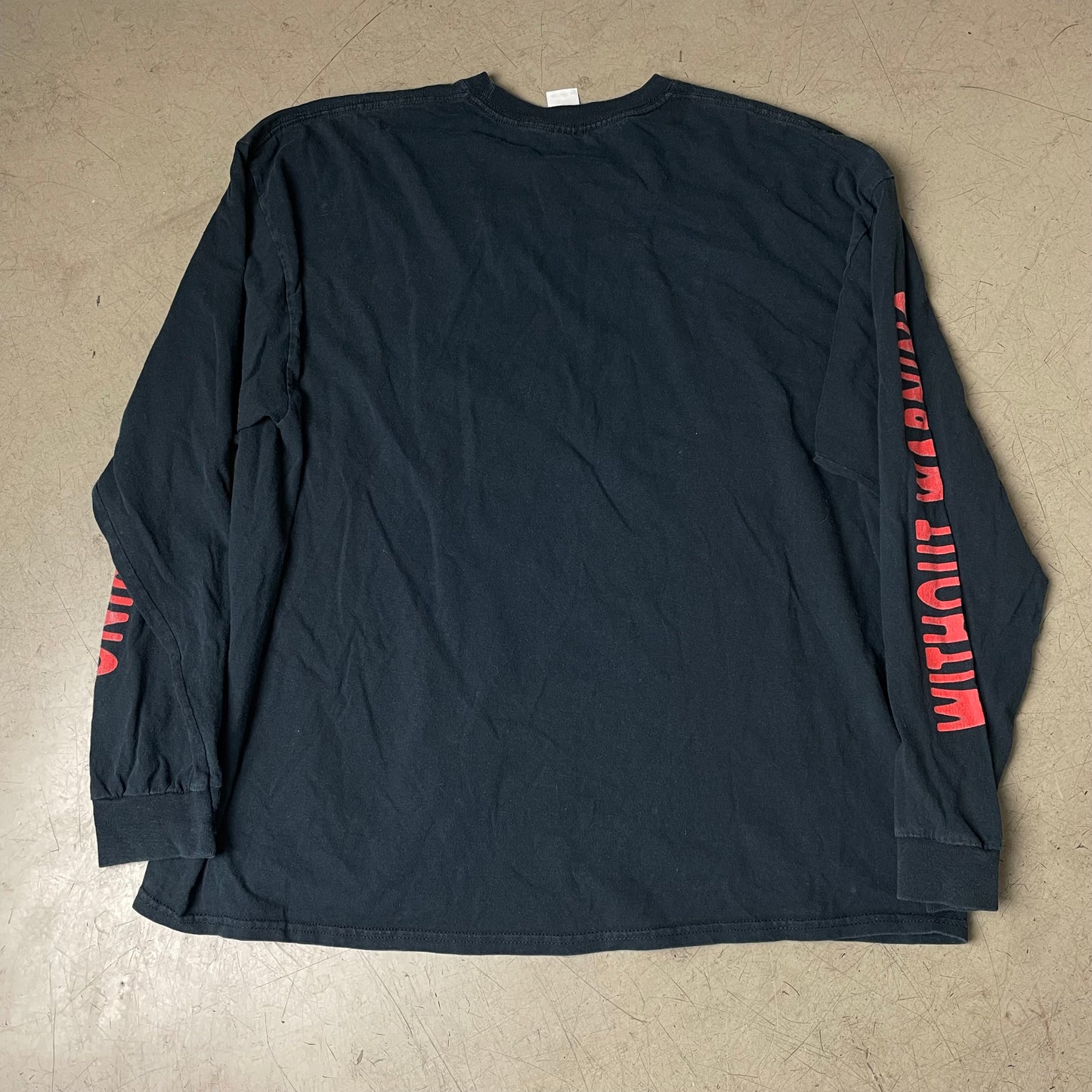 (XXL) Without Warning Tour Merch Dobermann Print Longsleeve schwarz