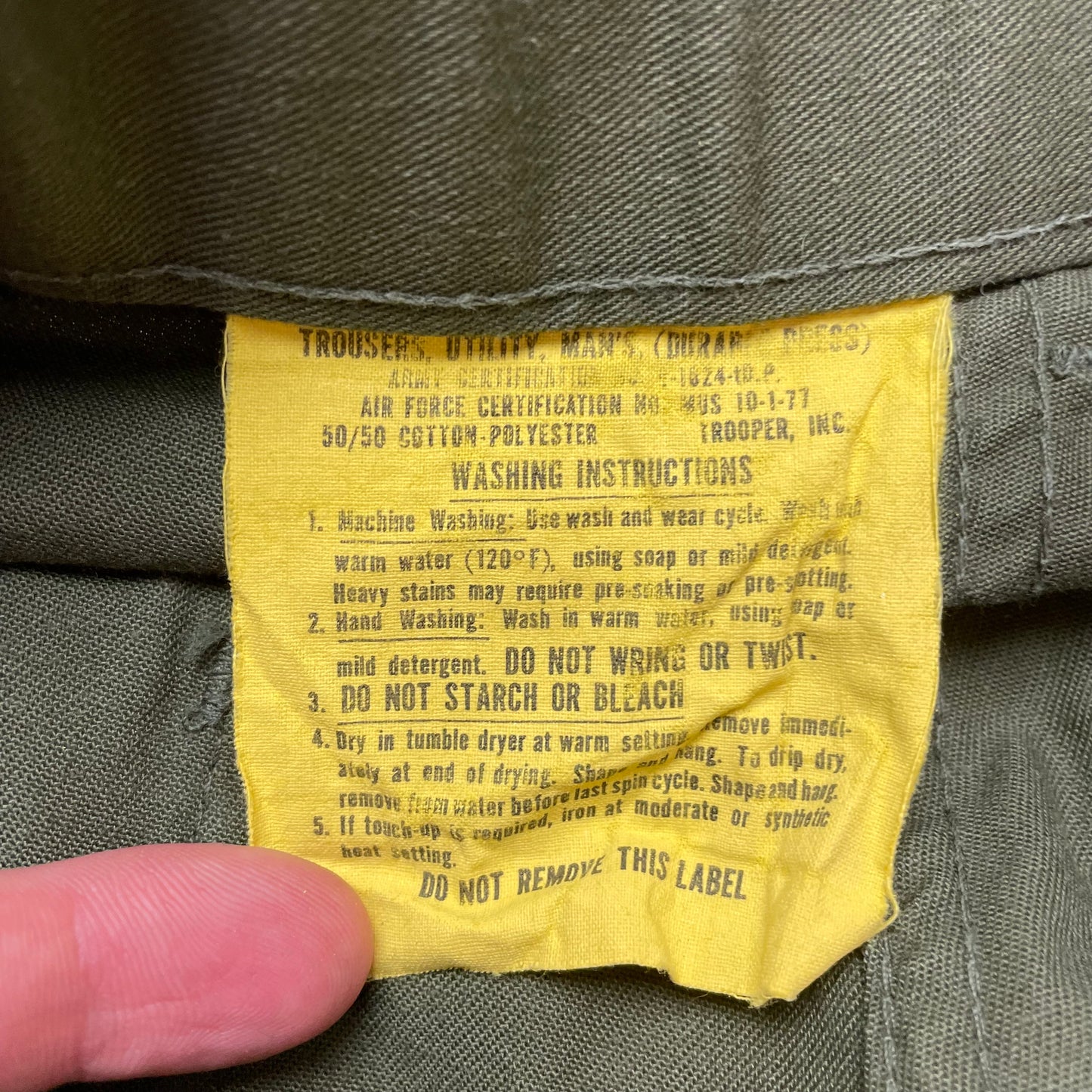 (M-L) US Army Front Pocket Utility Fatigue Pants olivgrün