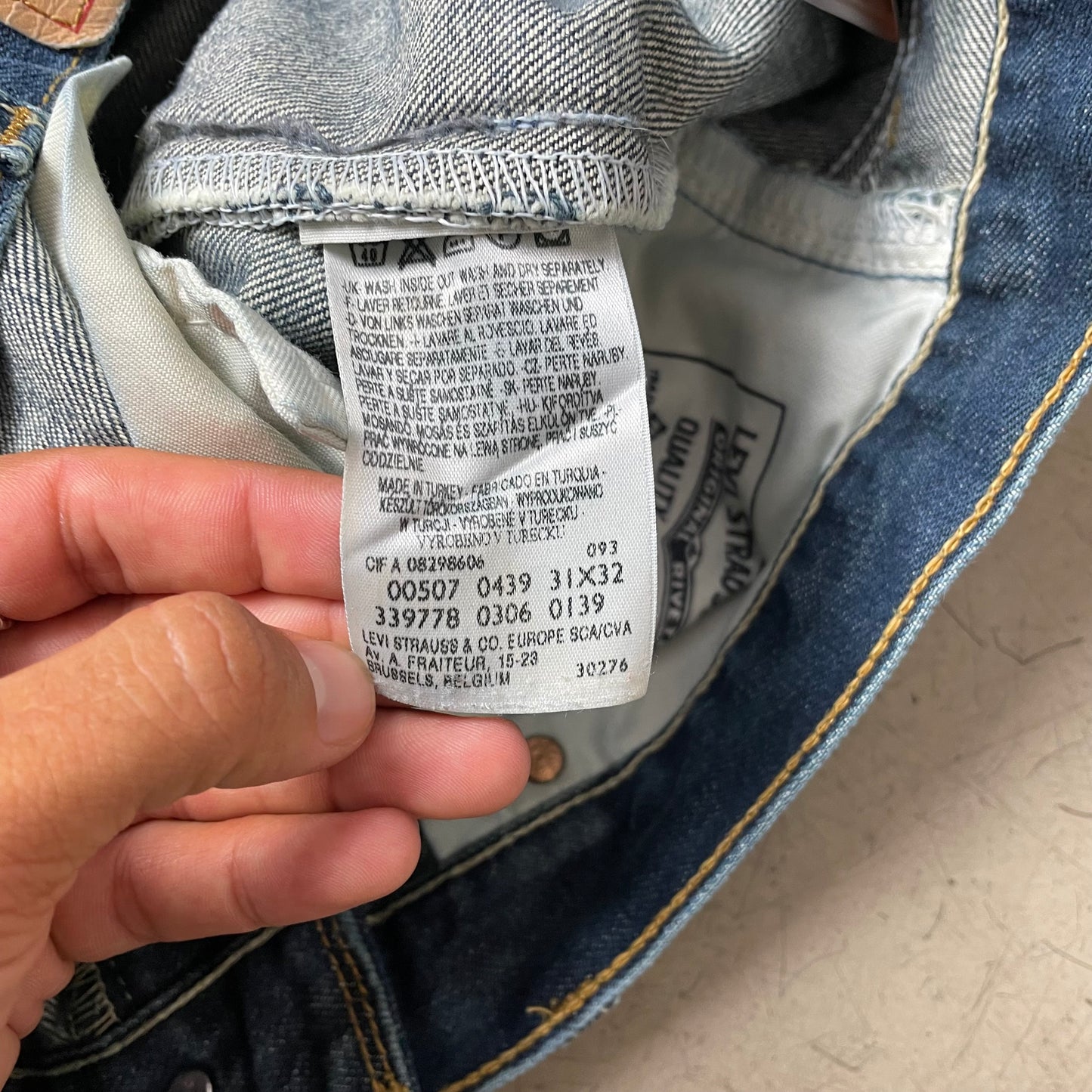 (L) Levi’s 507 Jeanshose faded blau W31L32