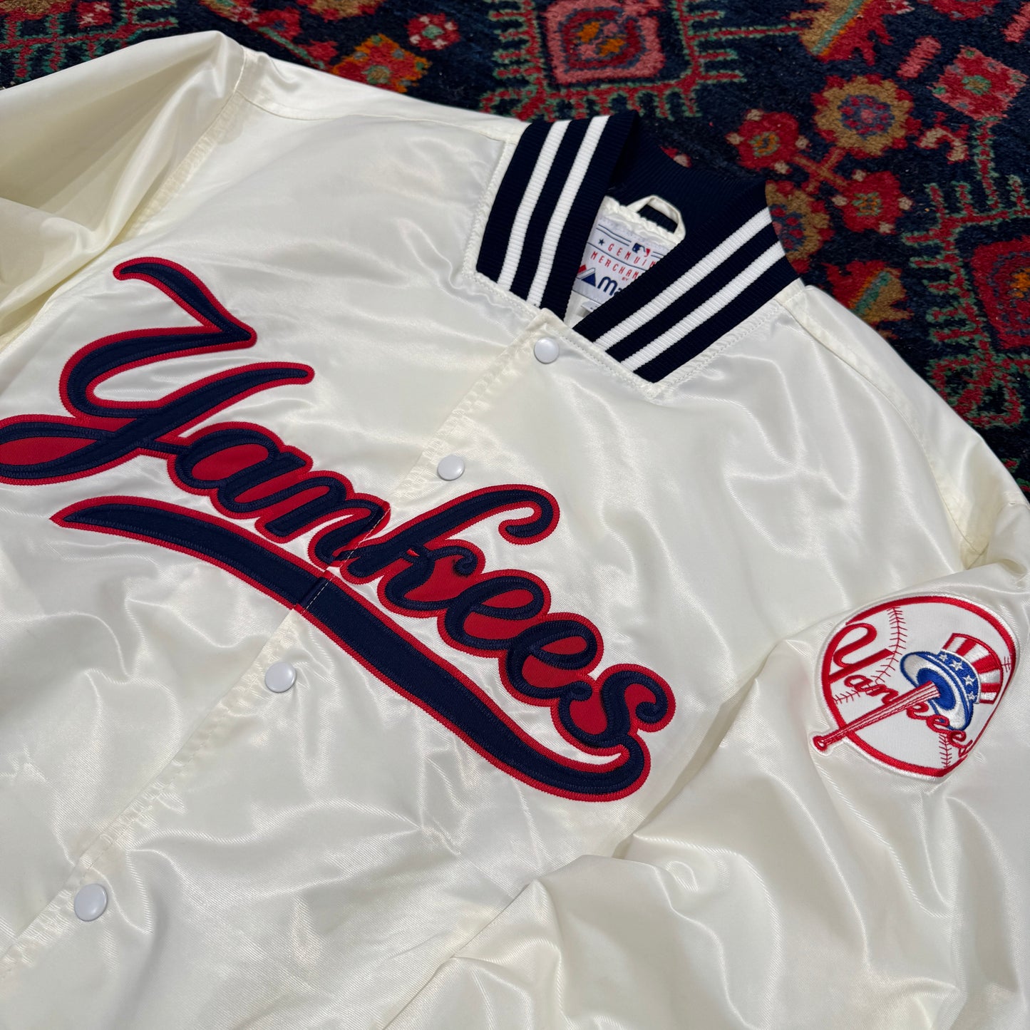 (M) NY YANKEES MAJESTICS COLLEGE JACKE