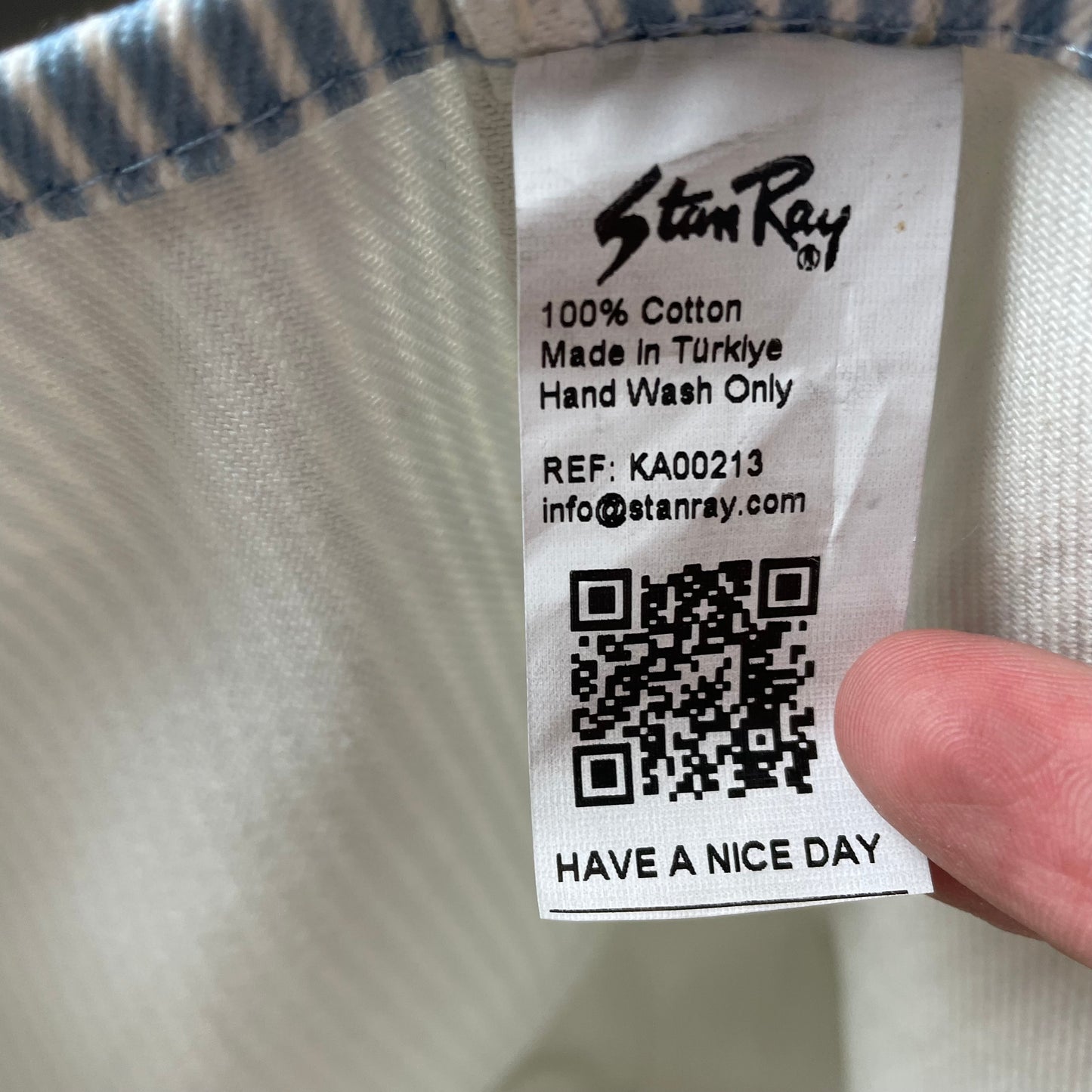 Karhu x Stan Ray Fusion XT Hickory Striped Tote Bag hellblau Creme