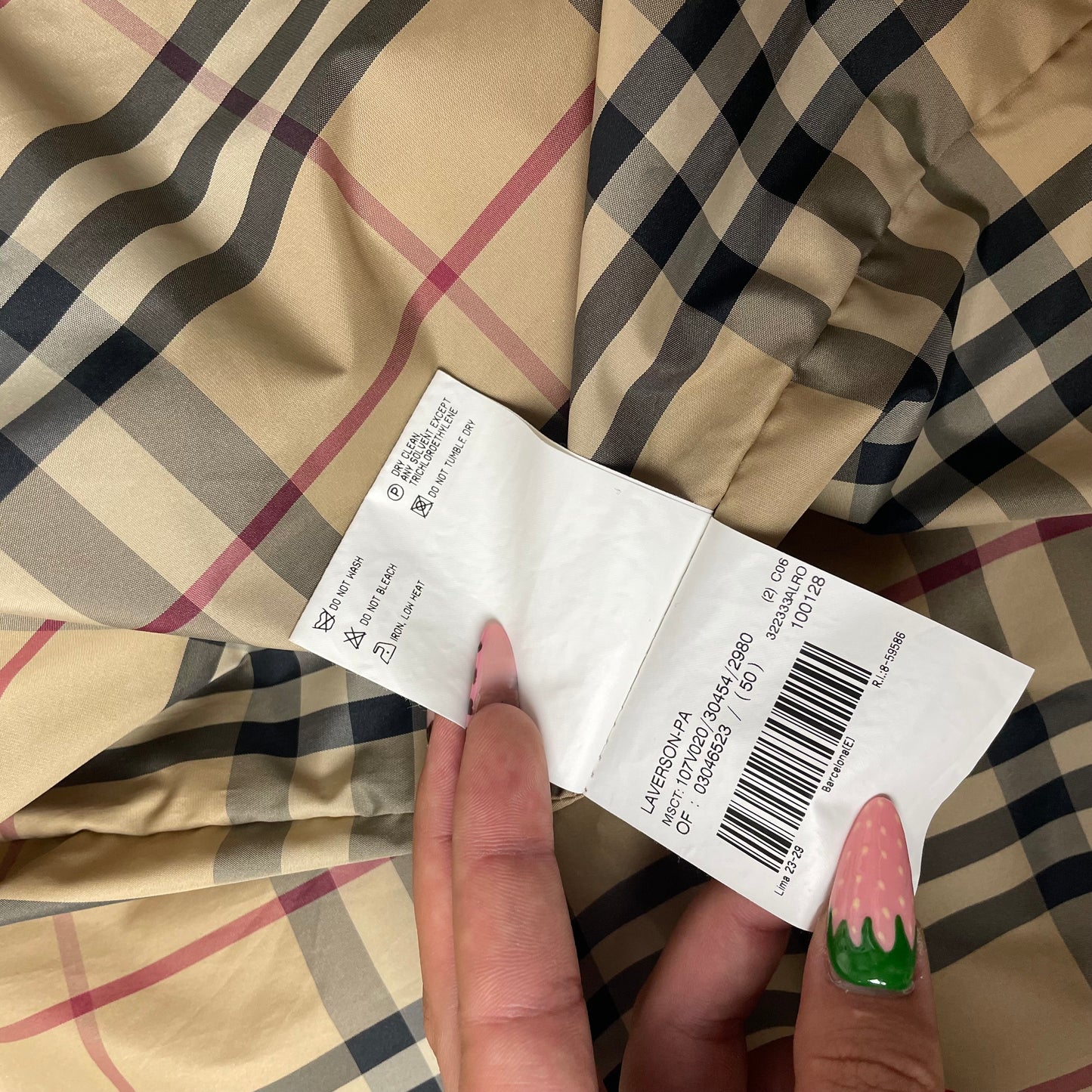 (M) Burberry London Steppweste braun beige kariert 50