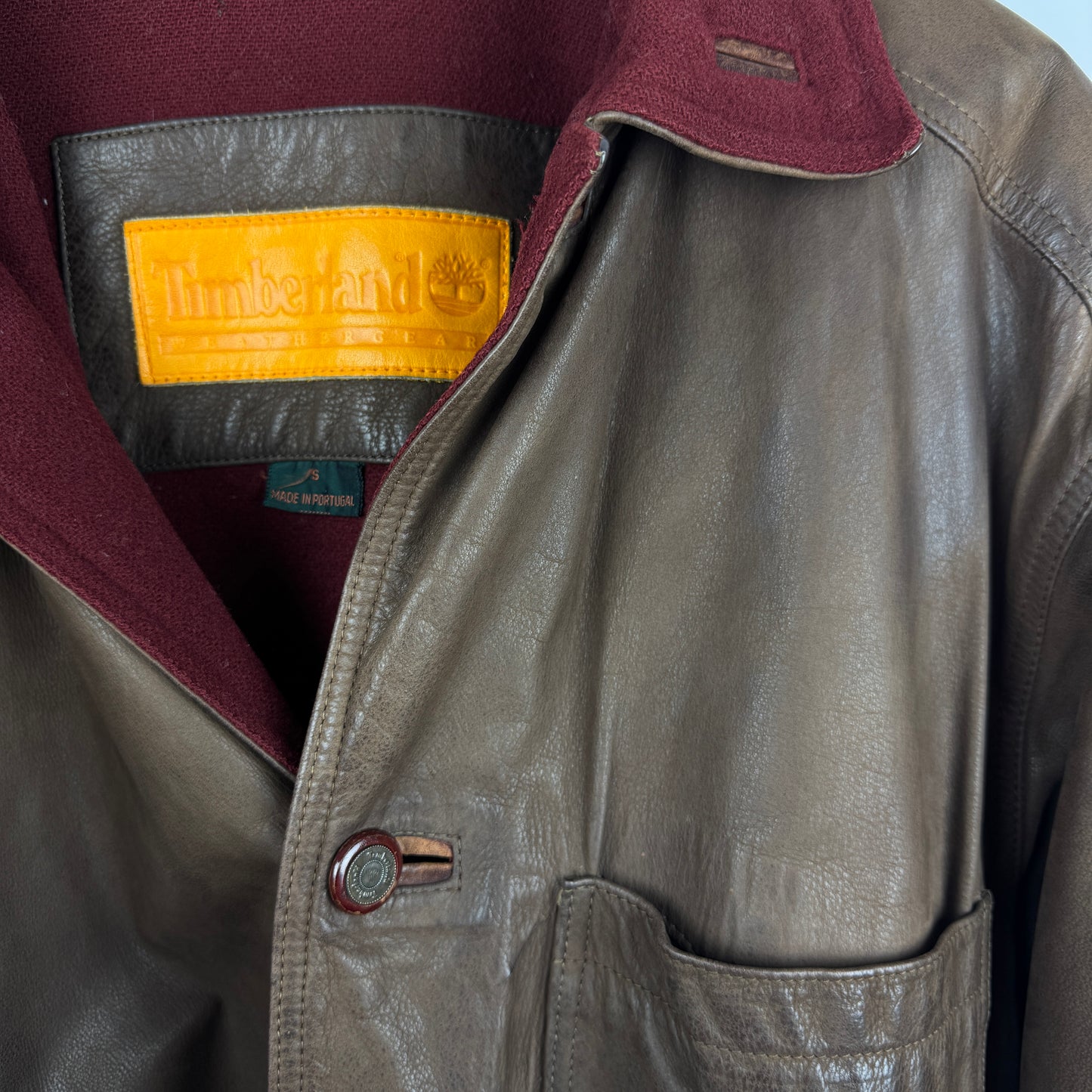 (M) TIMBERLAND LEDERJACKE