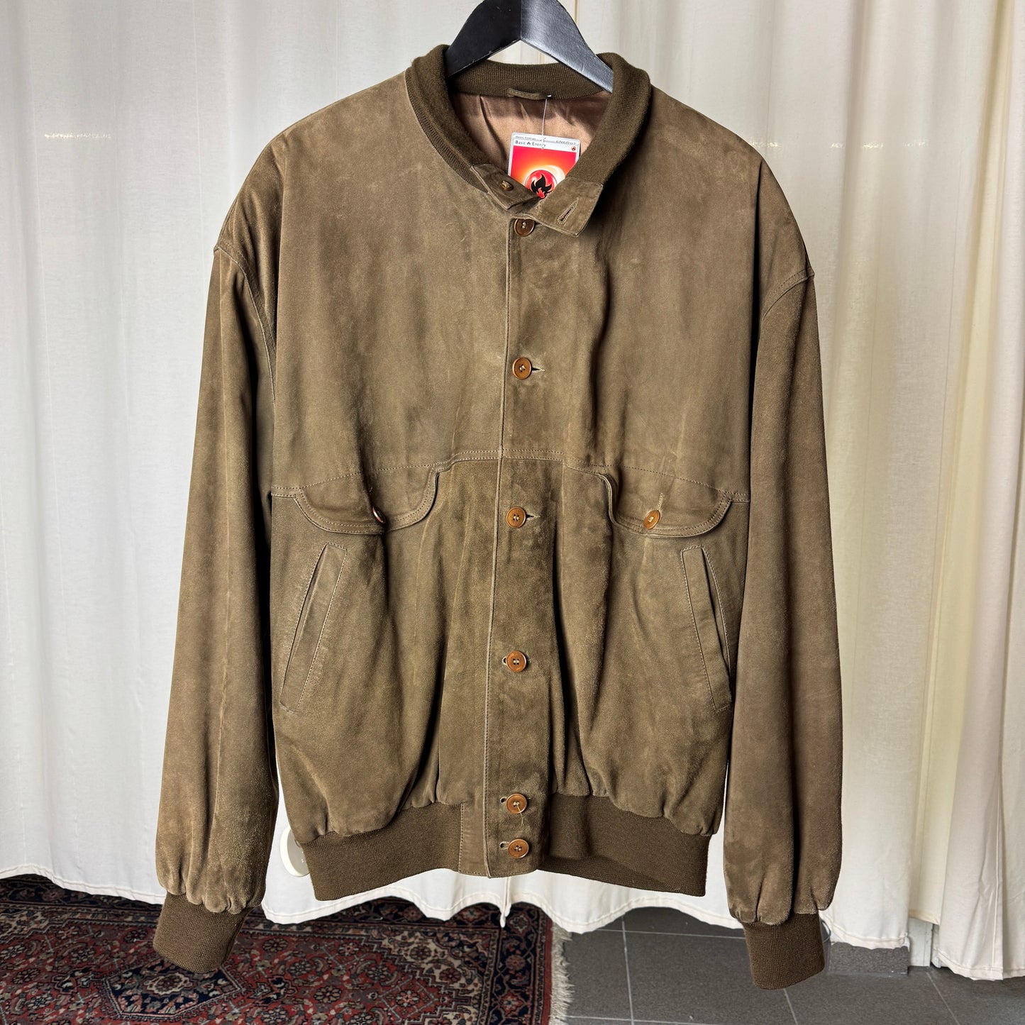 (L-XL) WILDLEDER BOMBERJACKE