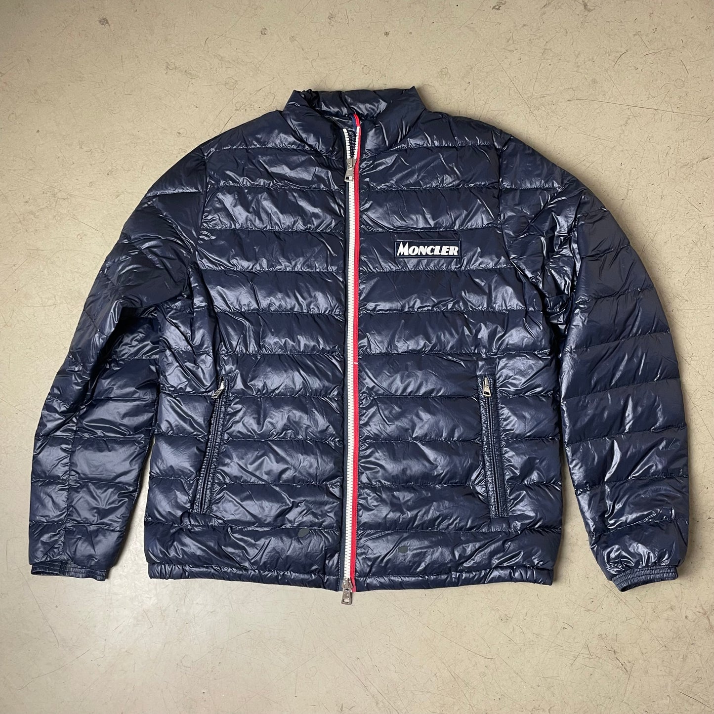 (XL) Moncler Puffer Jacke Navy blau Longue Saison Sz 6