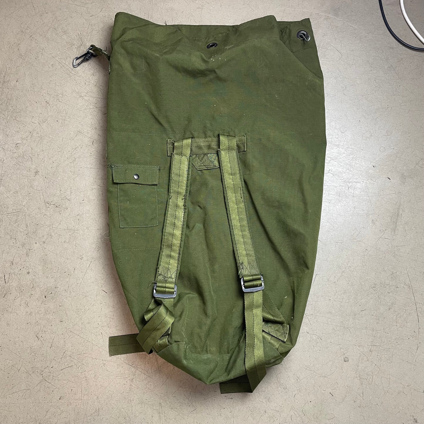Vintage US Army Seesack Military Transport Bag olivgrün