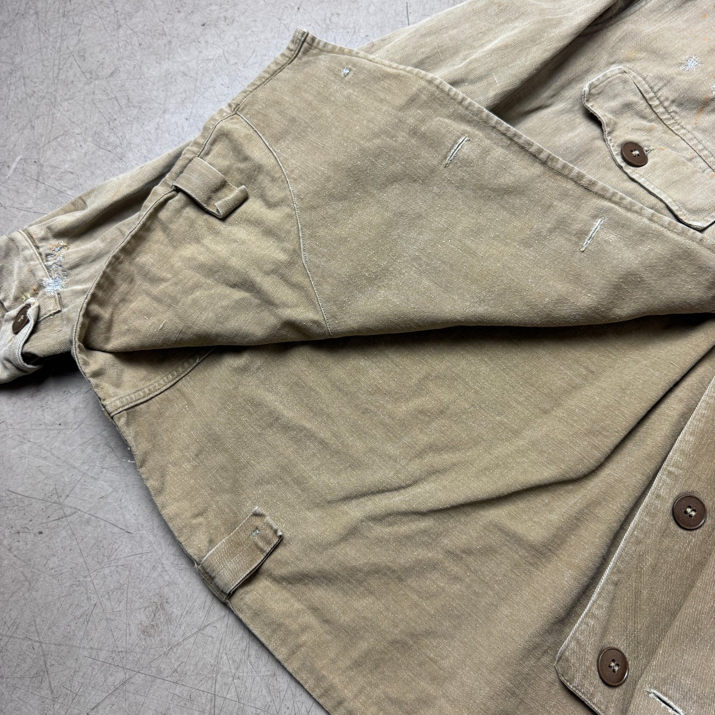 (M) Rare 1960s DDR Repaired Work Shirt
