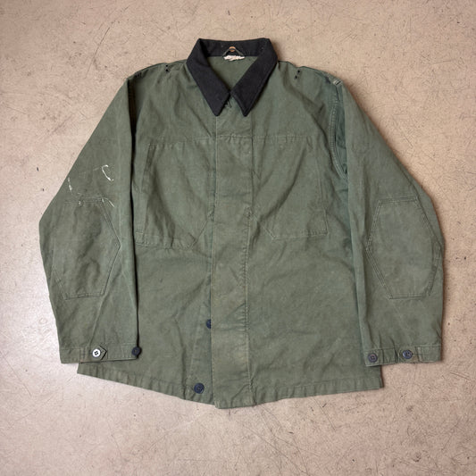 (L) Vintage DDR Army Work Jacket