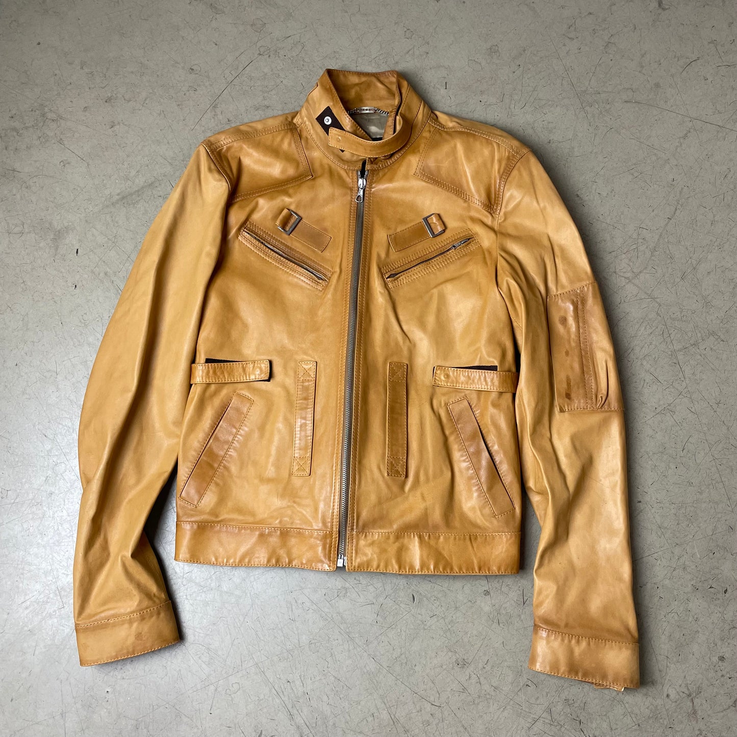 (M) Richmond X Lederjacke braun