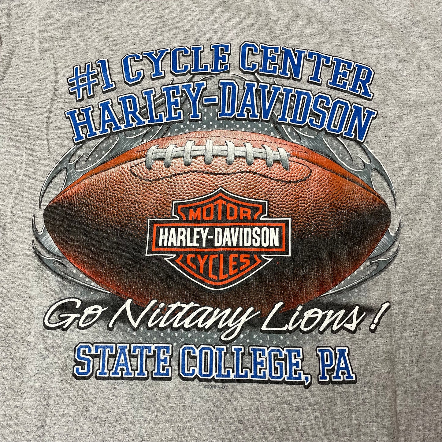 (L) Harley Davidson Tshirt grau Lions