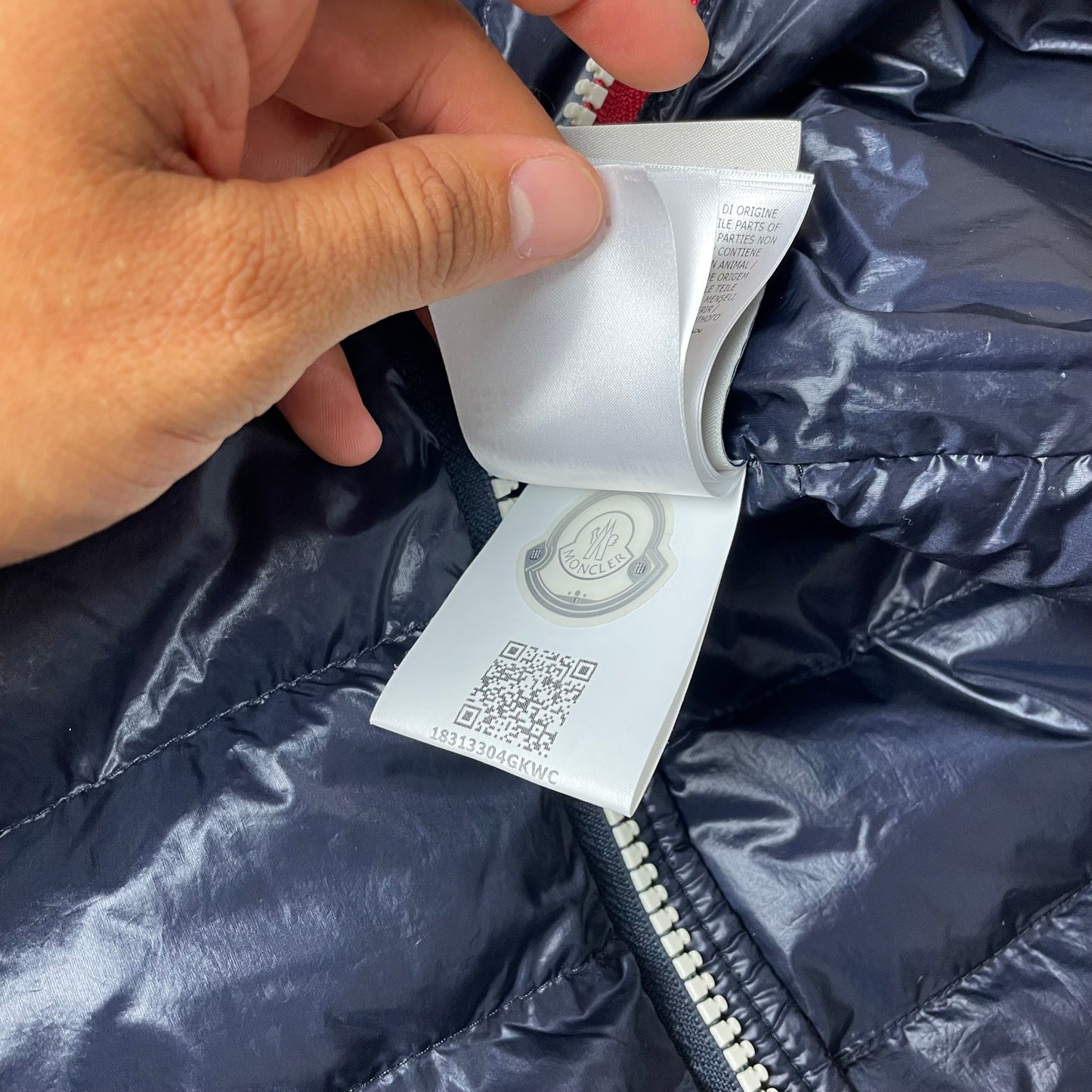 (XL) Moncler Puffer Jacke Navy blau Longue Saison Sz 6
