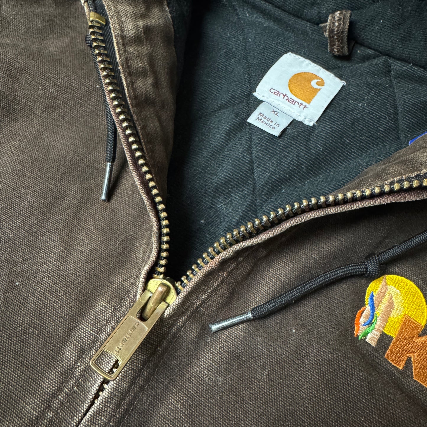 (XL) Carhartt Hooded Active Jacket J130 DKB