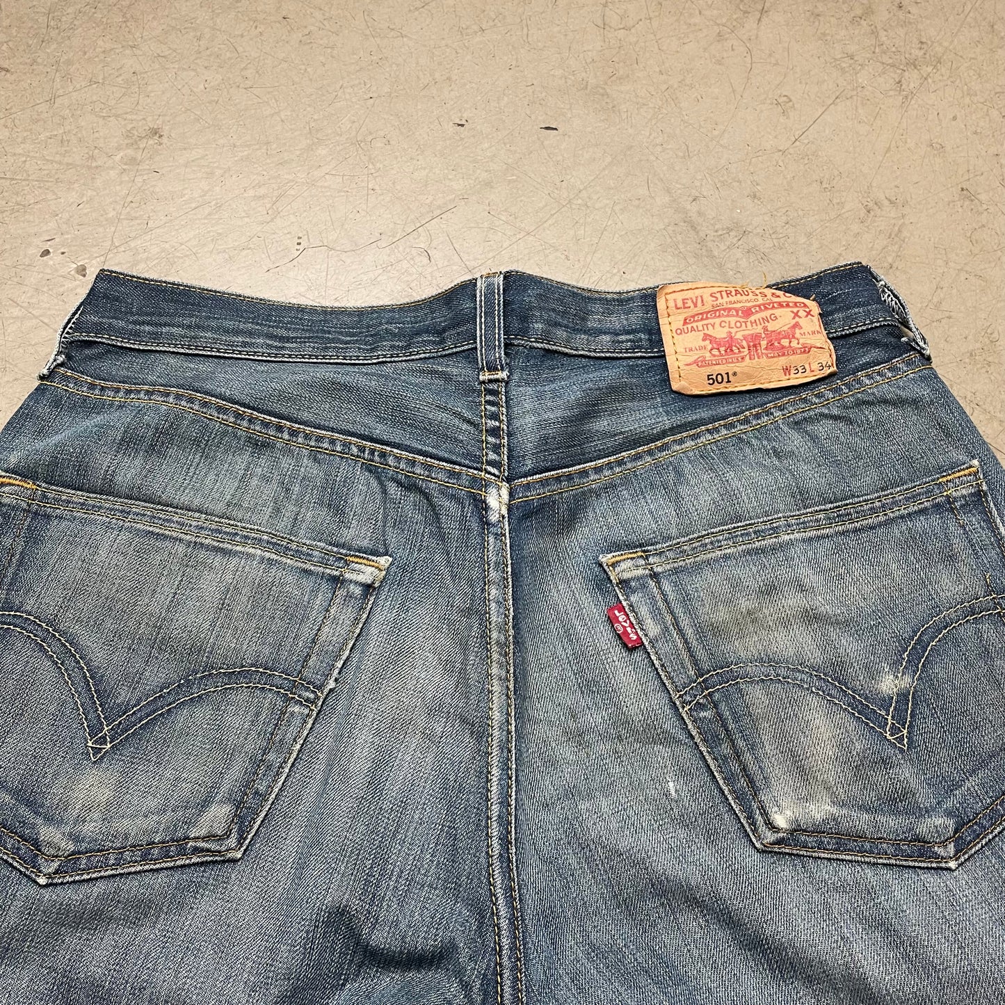 (M) Levi’s 501 Jeanshose blau W33L34
