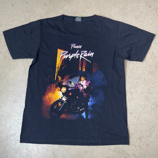 (L-XL) Prince Purple Rain Band Tour Tshirt schwarz