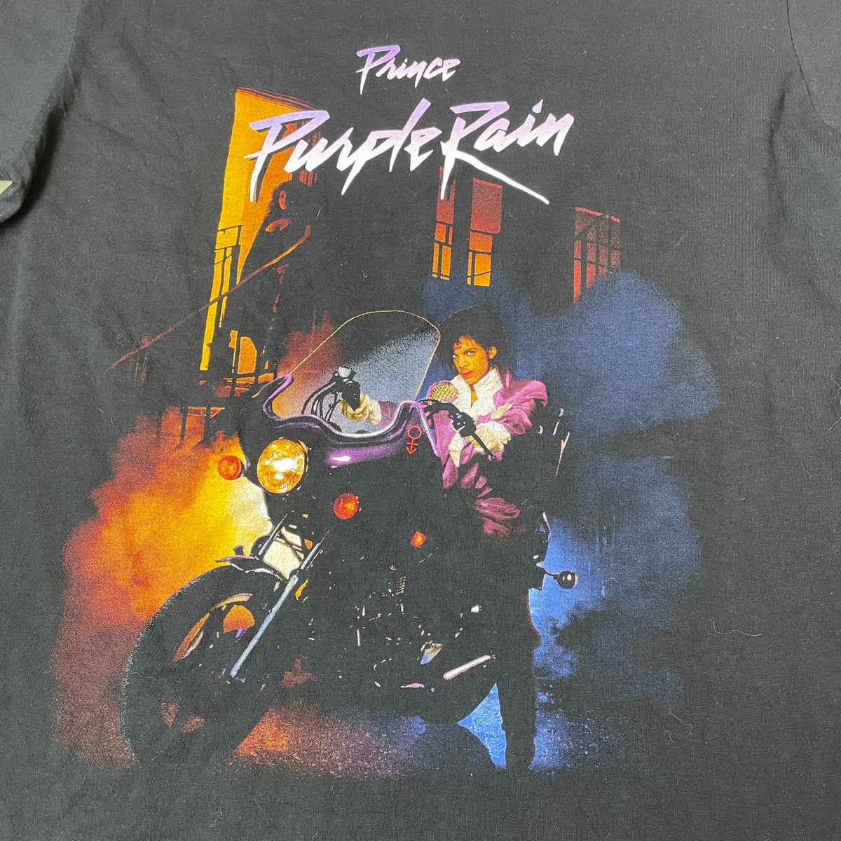 (L-XL) Prince Purple Rain Band Tour Tshirt schwarz