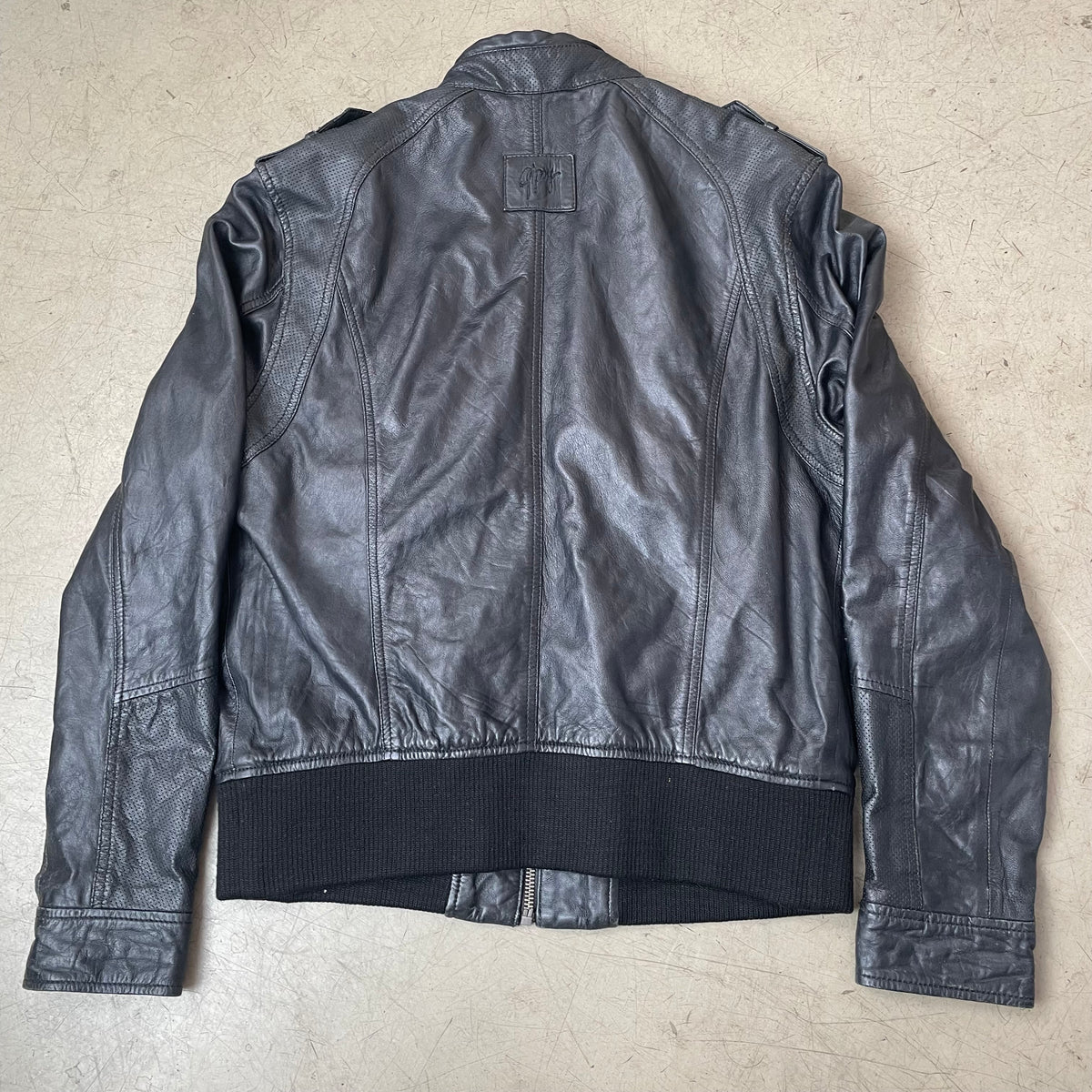 (L) Gipsy Lederjacke Biker schwarz