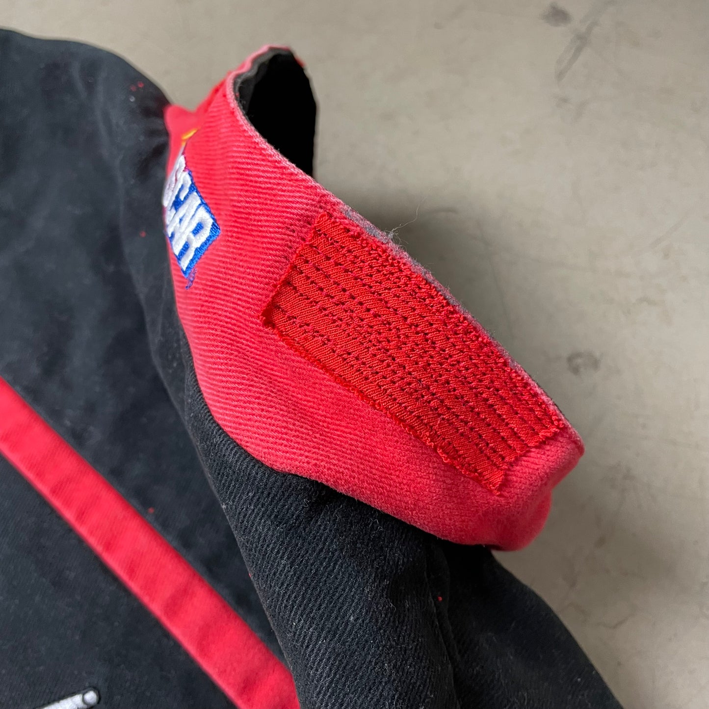 (L) Vintage Nascar Chevrolet Racing Jacke schwarz rot