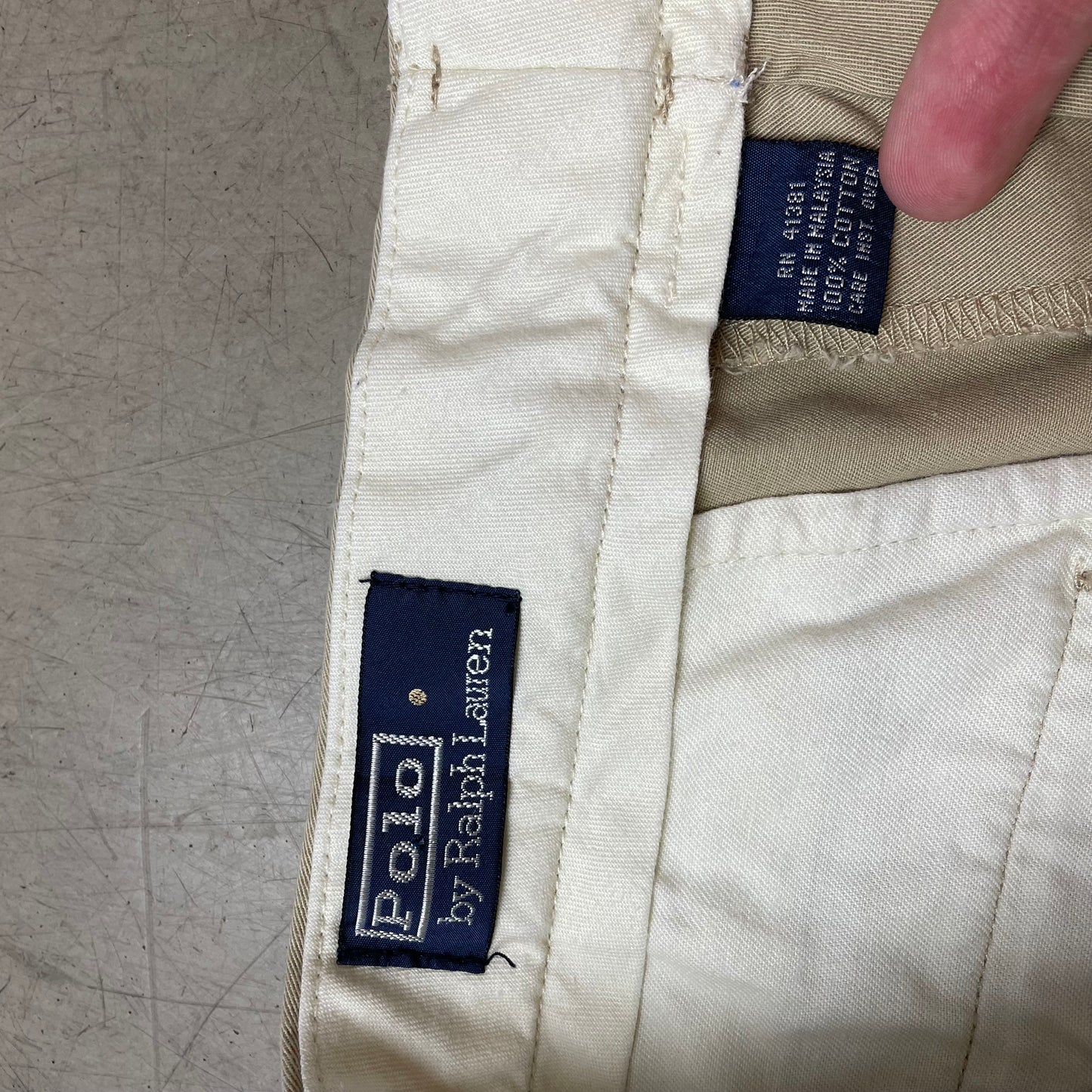 (M) Polo by Ralph Lauren Chino Pants Stoffhose beige W33L30