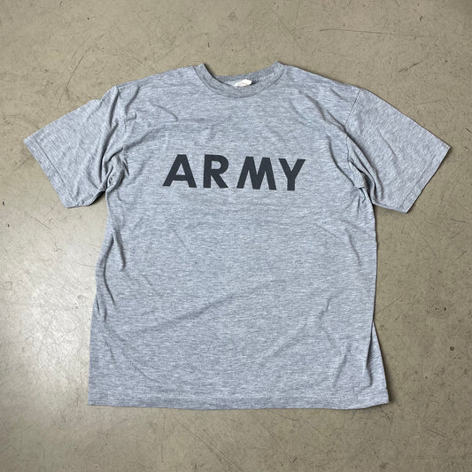 (L) US Army Tshirt grau schwarz