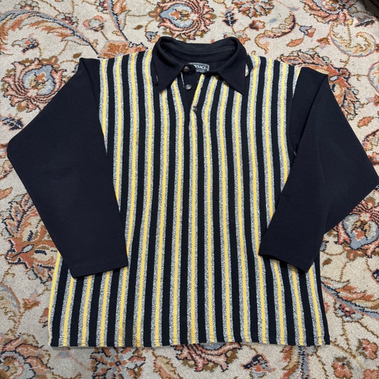(L-XL) VERSACE LANGARM POLO