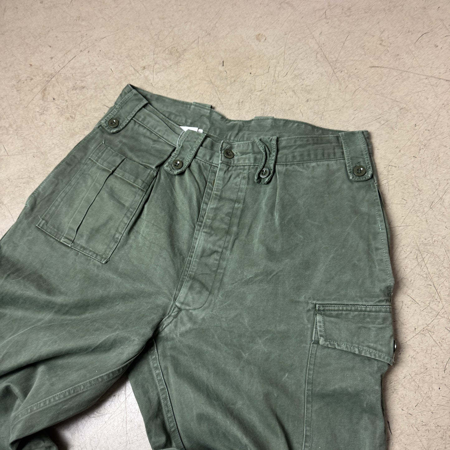 (L) 1980s Front Pocket Army Cargo Pants