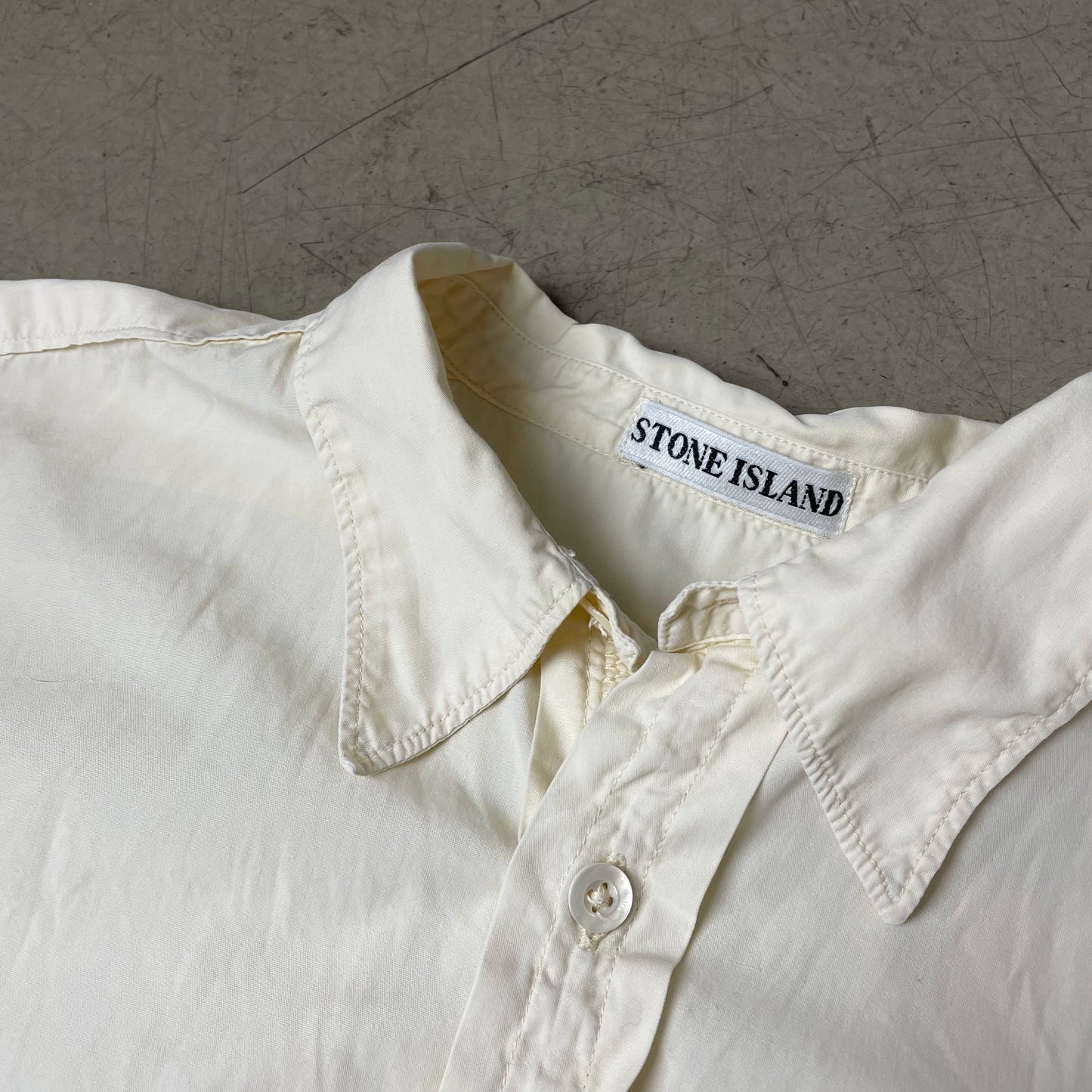 (XL) Vintage Stone Island Marina Pocket Shirt Hemd beige Creme