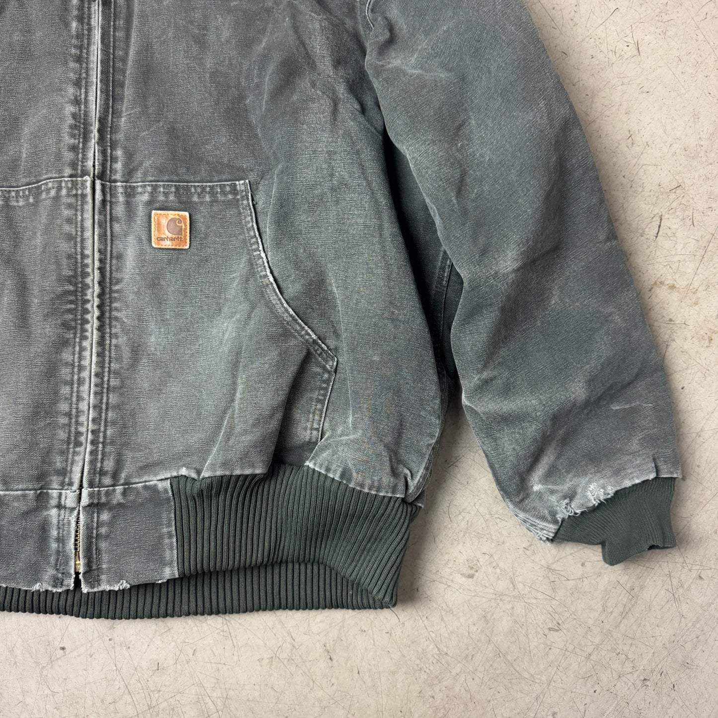 (XL) Carhartt Hooded Active Jacket J130 MOS