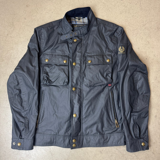 (XL) Belstaff Racemaster Professional Jacke dunkelblau Gr. 46