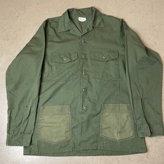 (L-XL) 1980s OG507 US Army Hemd grün