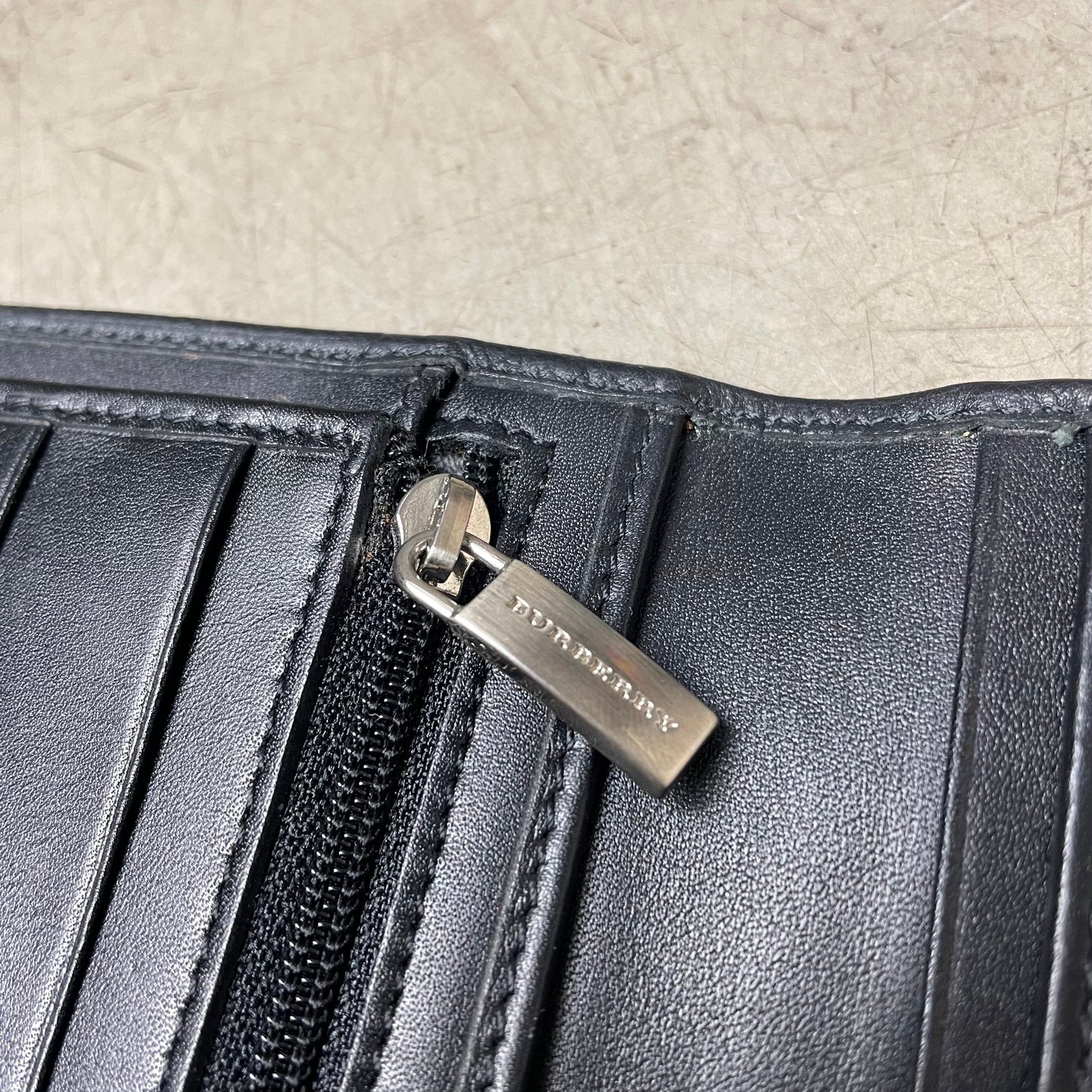 Burberry London Leder Geldbeutel schwarz