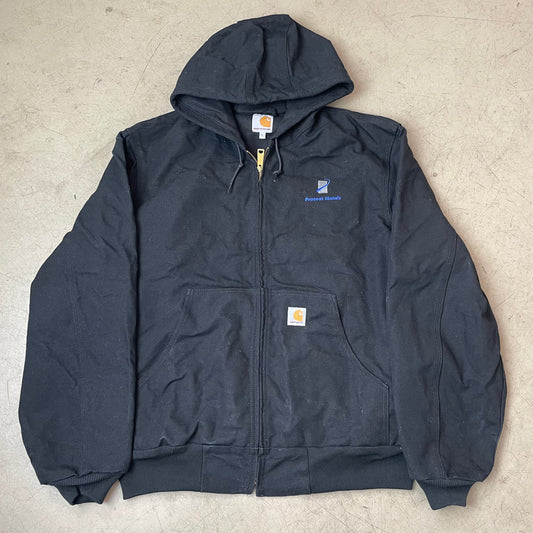 (L) Carhartt Active Hooded Jacket schwarz Made in USA