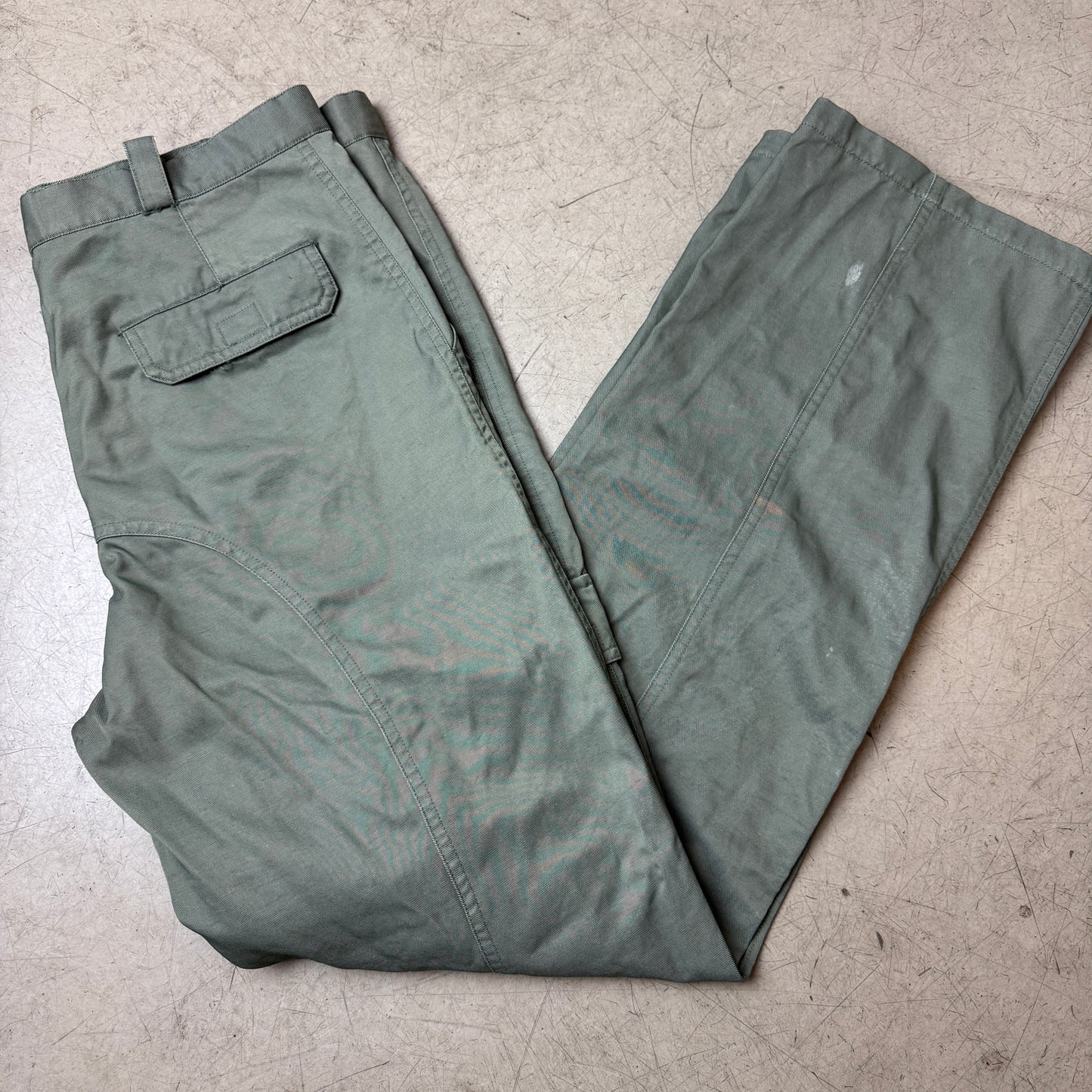 (L) Vintage Adidas Front Pocket Cargo Pants olivgrün