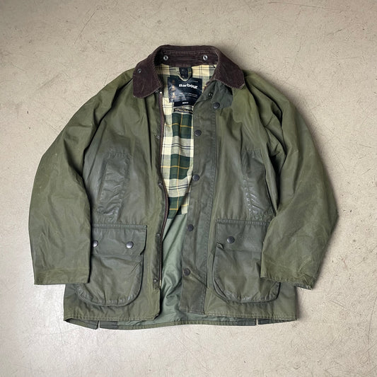 (M) Barbour Bedale Waxed Jacket A320 olive grün