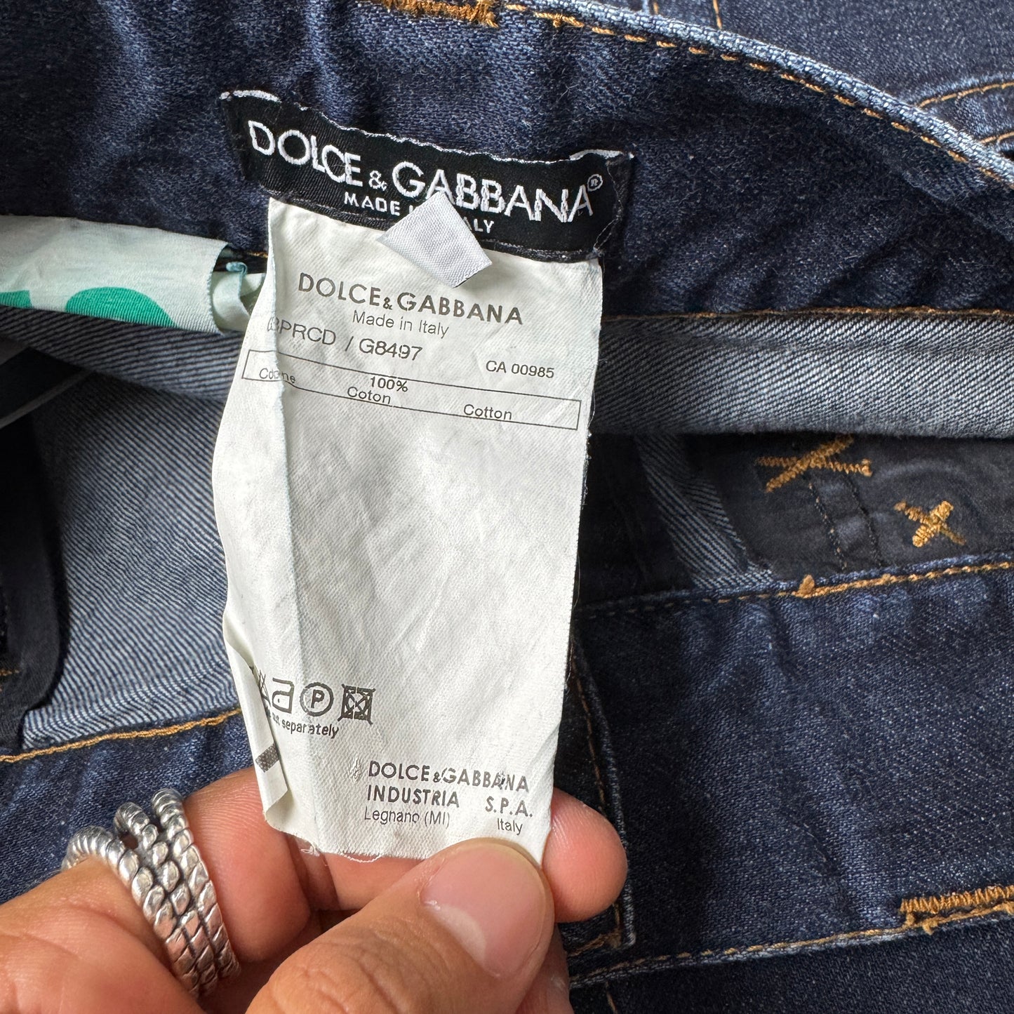 (XL) 2000s Dolce & Gabbana Jeanshose dunkelblau Navy 50