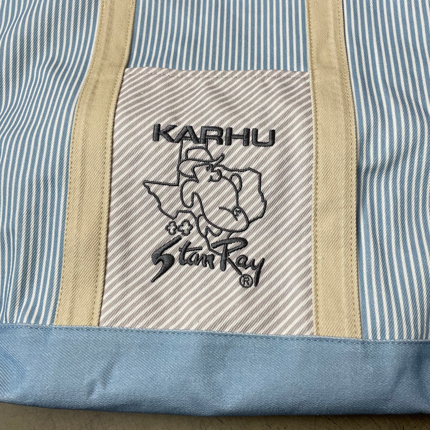 Karhu x Stan Ray Fusion XT Hickory Striped Tote Bag hellblau Creme