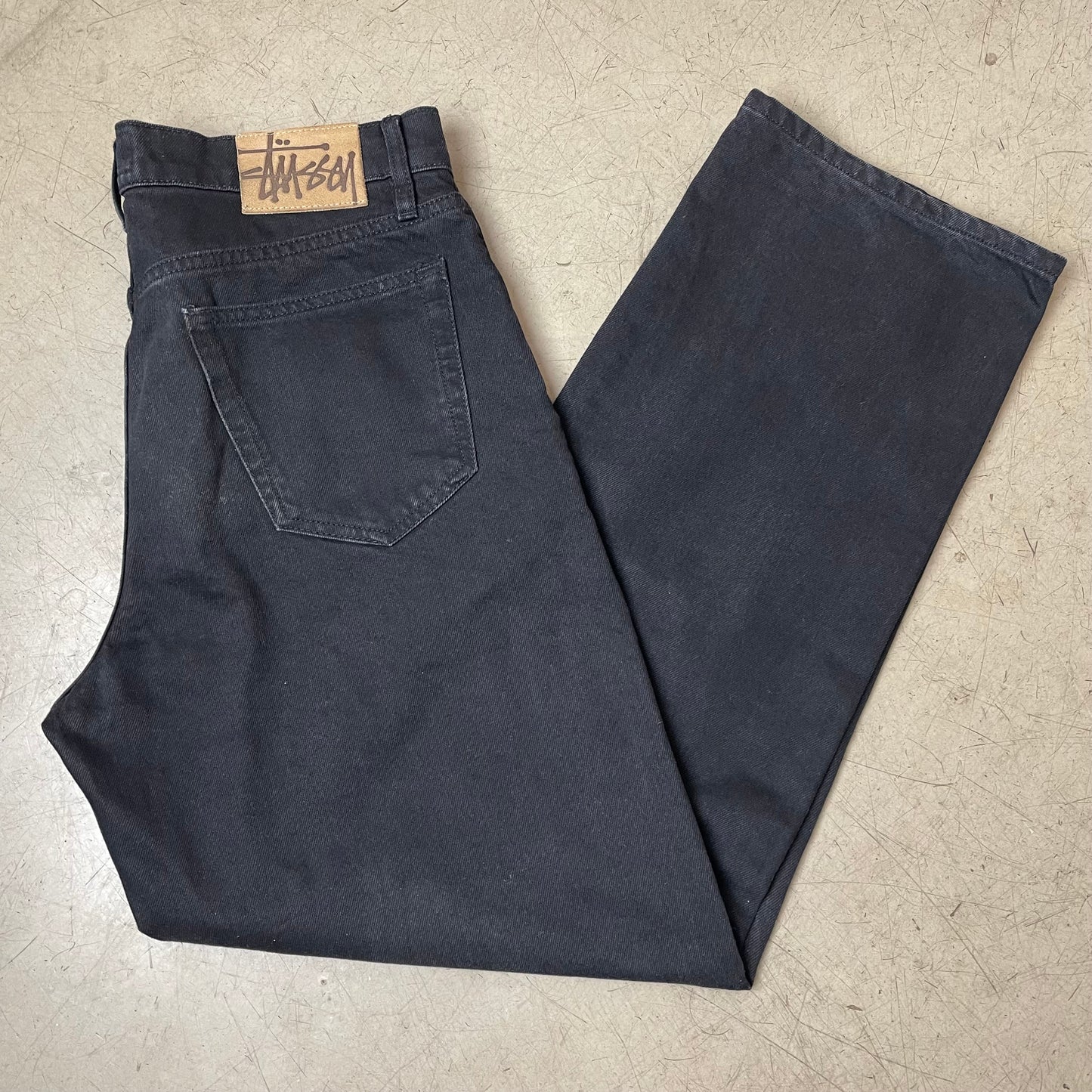 (L) Stüssy Jeanshose Denim schwarz W30