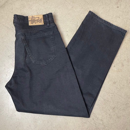 (L) Stüssy Jeanshose Denim schwarz W30
