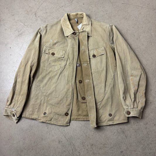 (M) Rare 1960s DDR Repaired Work Shirt
