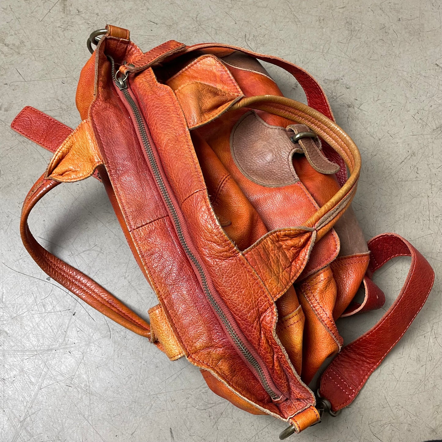 Liebeskind Berlin Leather Bag Ledertasche faded orange